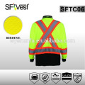 2015 HOT Canada style high visibility long sleeve polo shirt for man with crew neck and chest pocket ,CSA Z96-09